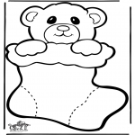 Christmas coloring pages - Fretwork xmas