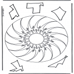 Mandala Coloring Pages - Geomandala 10