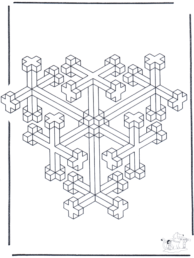 Geometric shapes 10 - Art coloring pages