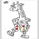 Animals coloring pages - Giraffe 5