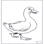 Animals coloring pages - Goose 2