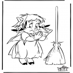 Theme coloring pages - Halloween find 10  brooms