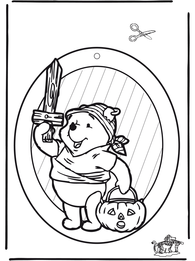 Halloween suncatcher 1 - Halloween coloring pages