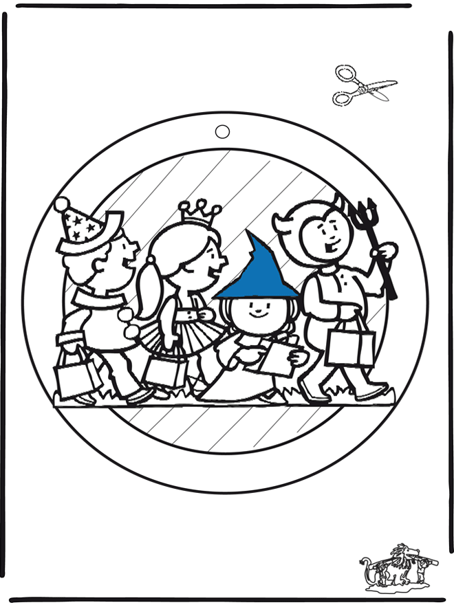 Halloween suncatcher 2 - Halloween coloring pages