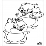 Animals coloring pages - Hamster 2