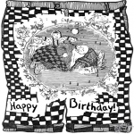 Theme coloring pages - Happy Birthday 1