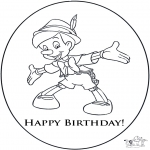 Theme coloring pages - Happy Birthday 3