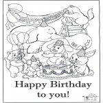 Theme coloring pages - Happy Birthday 8