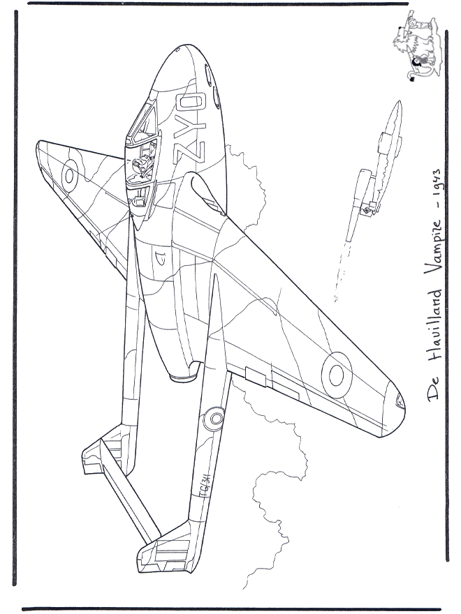 Havilland Vampire - Airplanes