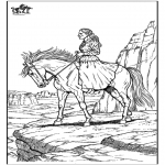 Animals coloring pages - Horse 10