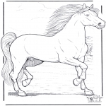 Animals coloring pages - Horse 3