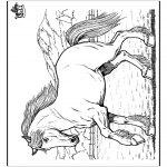 Animals coloring pages - Horse 8