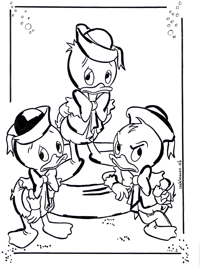 donald duck and daisy duck coloring pages