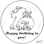 Theme coloring pages - Hurrah 10 year