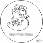 Theme coloring pages - Hurrah 5 year