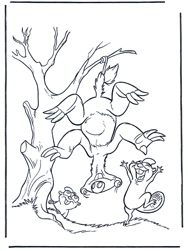 ice age characters coloring pages