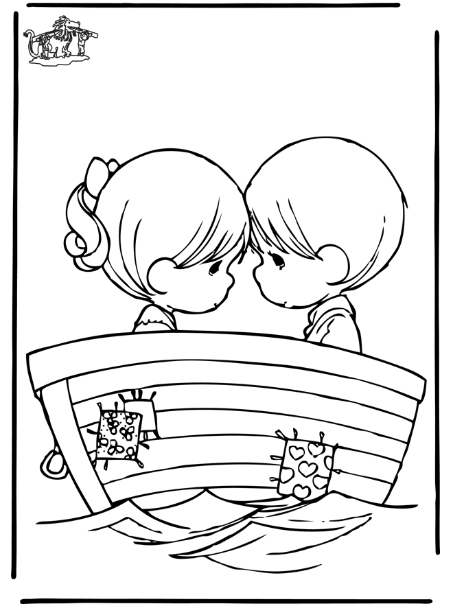 In love 2 - Children coloring page