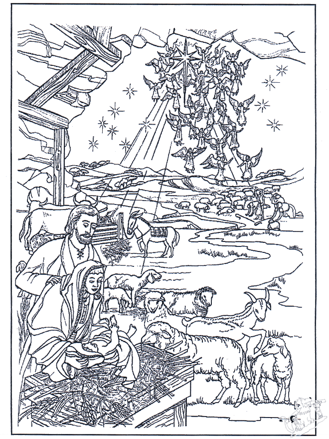In the manger - Christmas