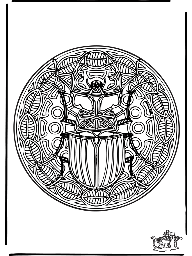 Insect mandala 1 - Animal mandalas