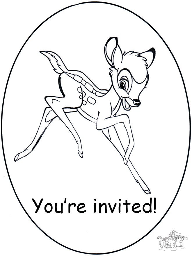 Invitation Bambi - Invitations