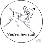 Crafts - Invitation Bambi