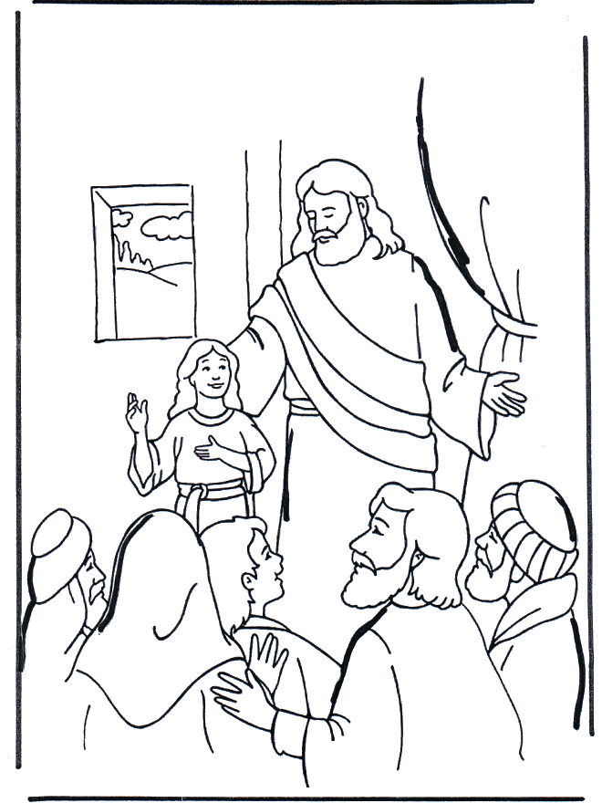 84 Bible Coloring Pages Jairus Daughter Pictures
