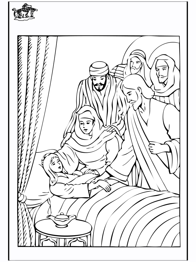 84 Bible Coloring Pages Jairus Daughter Pictures