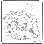 Bible coloring pages - Jesus Getsemane