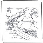 Bible coloring pages - Jesus near the water