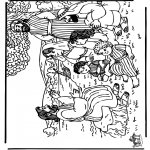 Bible coloring pages - Jesus' telling 2
