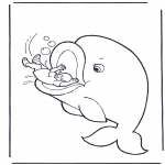 Bible coloring pages - Jonah and the fish