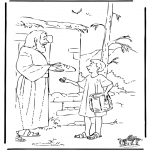 Bible coloring pages - Joseph brings food