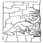 Animals coloring pages - Kangaroo 1