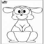Animals coloring pages - Kangaroo 4