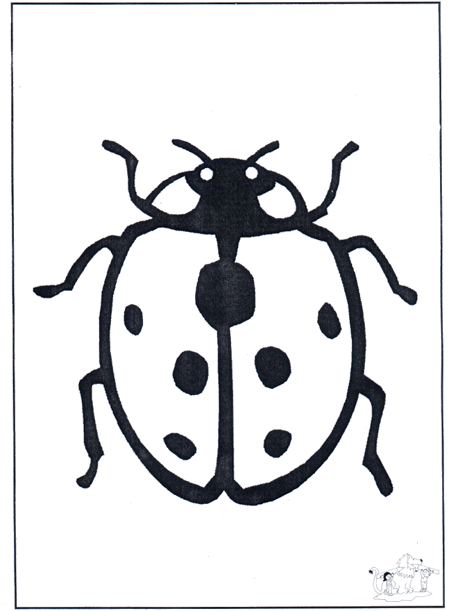 Lady-bird 1 - Insects coloring page