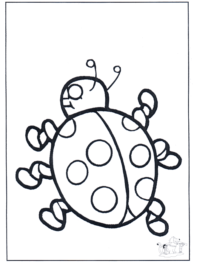 Lady-bird 2 - Insects coloring page