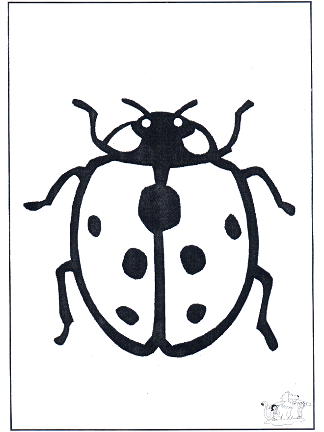 Ladybird 1 - Insects coloring page