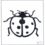 Animals coloring pages - Ladybird 1