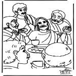 Bible coloring pages - Last supper