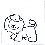 Animals coloring pages - Lion 1