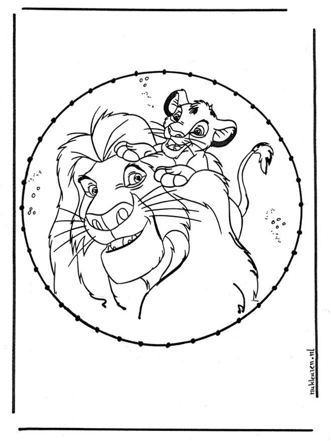 Lion king stitching - Comic characters