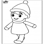 Kids coloring pages - Little boy 2