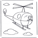 Kids coloring pages - Little helicopter