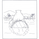 Kids coloring pages - Little Polar Bear 6