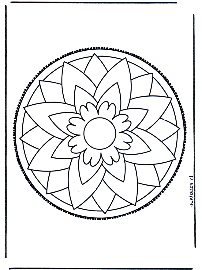 Mandala 3 - Crafts pricking card Mandala