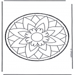 Crafts pricking cards - Mandala 3