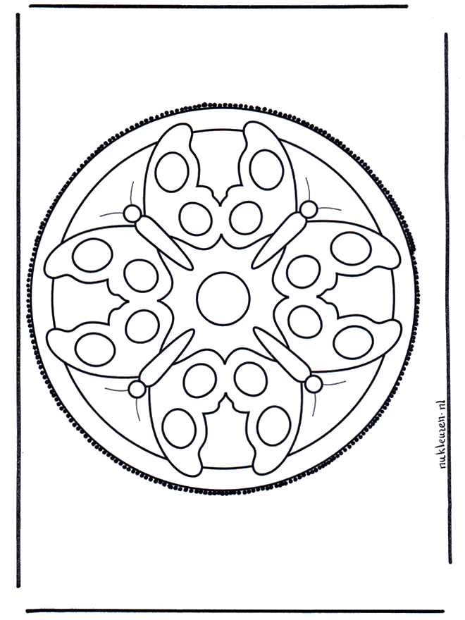 Mandala 5 - Crafts pricking card Mandala