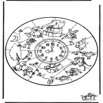 Mandala Coloring Pages - Mandala animals 1