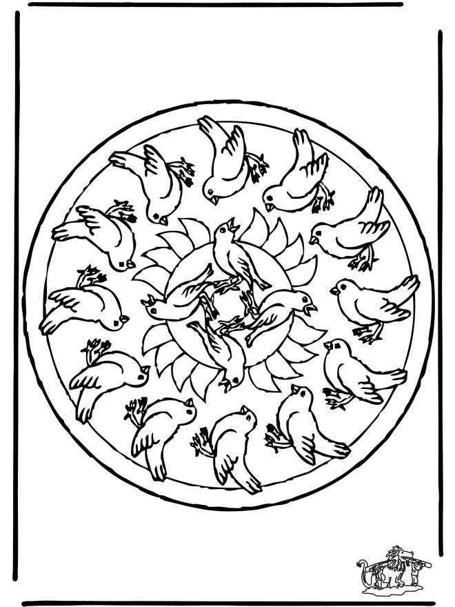 Mandala birds - Animal mandalas