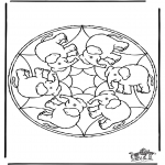 Mandala Coloring Pages - Mandala elephant